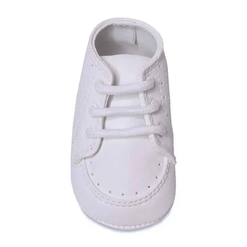 Baby Deer - Kent Infant Classic Crib Shoes, White Image 1