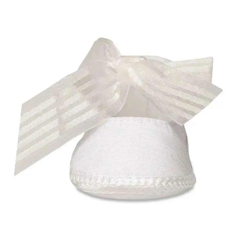Baby Deer - Trimfoot Dress Shoes with Ribbon, White Image 3