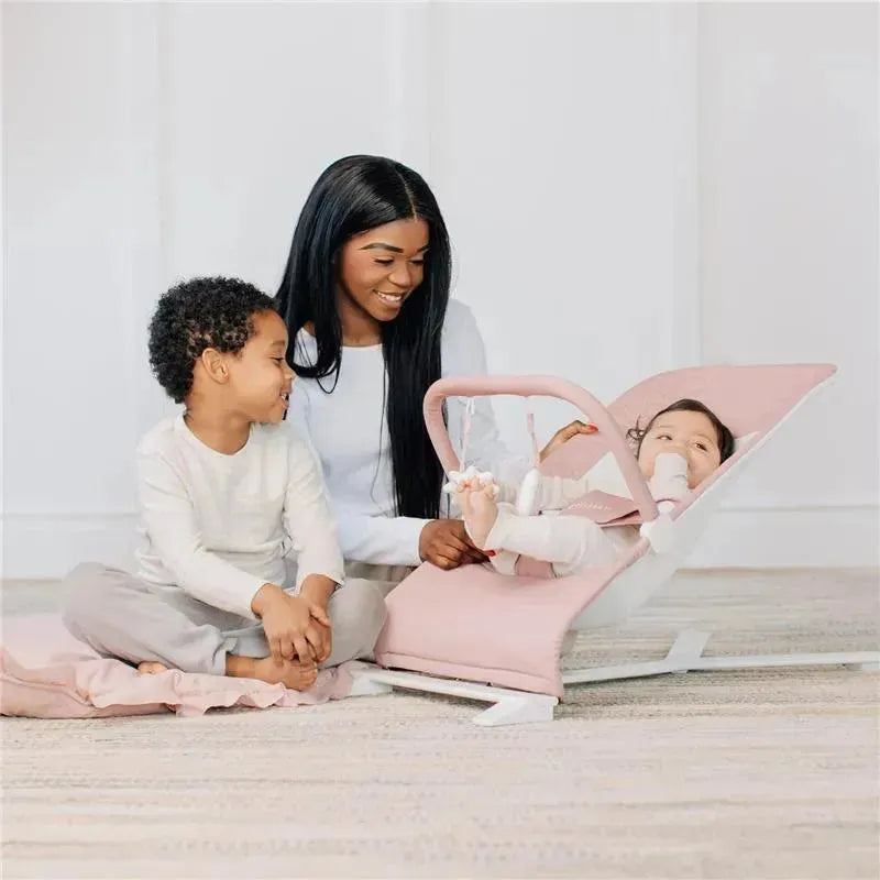 Baby Delight - Alpine Deluxe Portable Bouncer, 0-6 months, Organic Rose Image 4