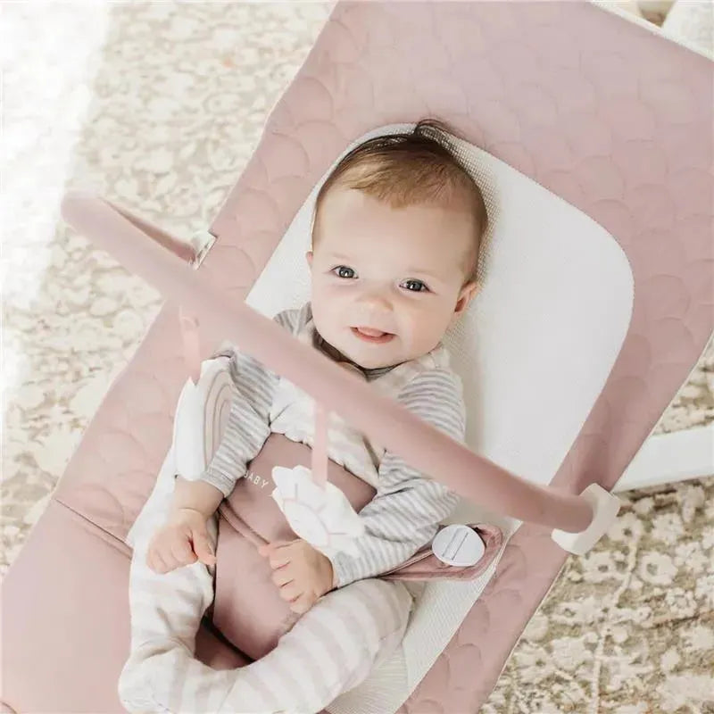 Baby Delight - Alpine Deluxe Portable Bouncer, 0-6 months, Organic Rose Image 5
