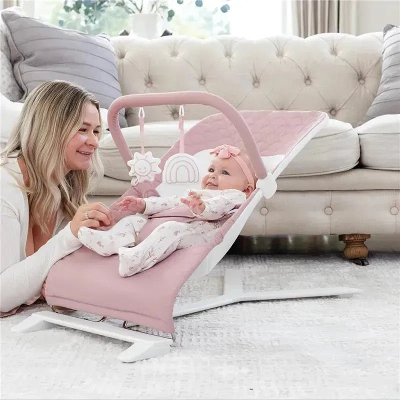 Baby Delight - Alpine Deluxe Portable Bouncer, 0-6 months, Organic Rose Image 6