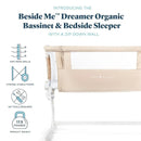 Baby Delight - Beside Me Dreamer Bassinet, 6-Position Height Adjustment, Organic Oat Image 4
