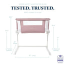 Baby Delight - Beside Me Dreamer Bassinet, 6-Position Height Adjustment, Organic Rose Image 2