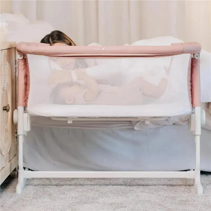 Baby Delight - Beside Me Dreamer Bassinet, 6-Position Height Adjustment, Organic Rose Image 6