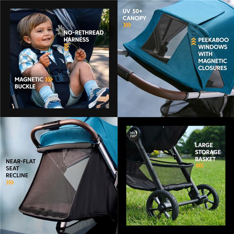 Baby Jogger - City Mini GT3 Single Stroller, Frosted Ivory Image 6