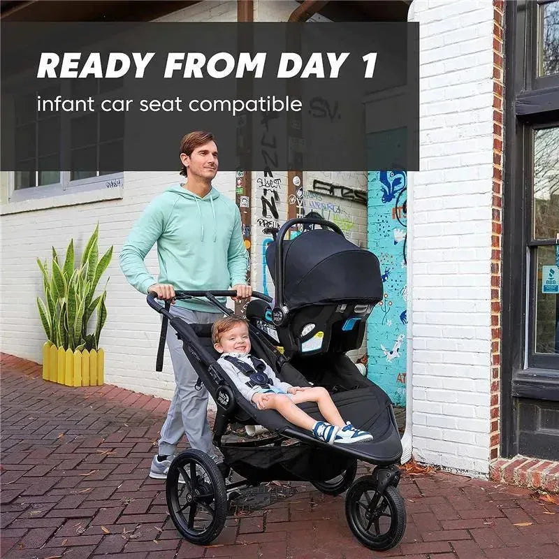 Baby Jogger - Summit X3 Jogging Double Stroller, Midnight Black Image 4