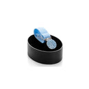 Baby Jolie Swarovski Crystal Pacifier Holder Light Blue Image 1