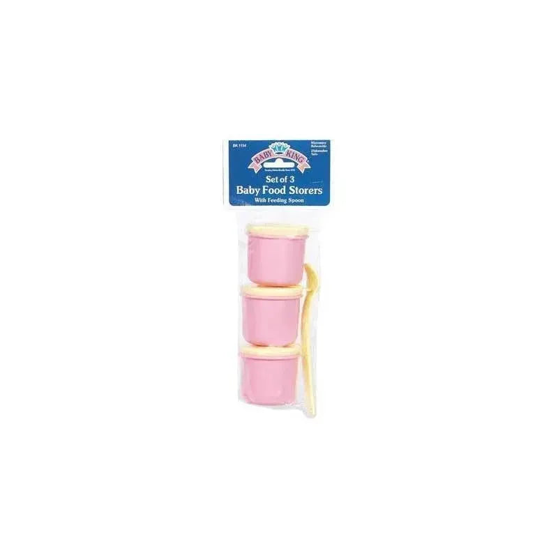 Baby King 3-Pack Baby Food Storage w/ Spoon, Colors May Vary Image 1