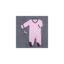 Baby Soy Solid Soft Footie-Petal/Chocolate Image 1