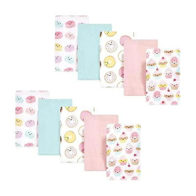 Baby Vision 10Pk Flannel Burp Cloth, Sweetest Cupcake Image 1