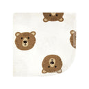 Baby Vision 10Pk Flannel Washcloth, Brown Bear Image 3