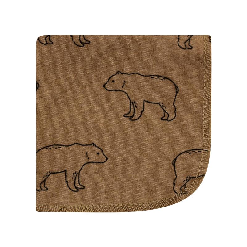 Baby Vision 10Pk Flannel Washcloth, Brown Bear Image 4