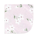 Baby Vision 10Pk Flannel Washcloth, Purple Dainty Floral Image 3