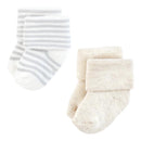 Baby Vision 10Pk Organic Terry Socks, Soft Pink Dot Stripe Image 4