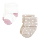 Baby Vision 10Pk Organic Terry Socks, Soft Pink Dot Stripe Image 7