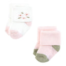 Baby Vision 10Pk Organic Terry Socks Soft Wildflower Image 4