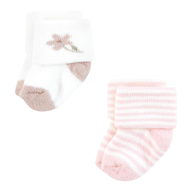 Baby Vision 10Pk Organic Terry Socks Soft Wildflower Image 6