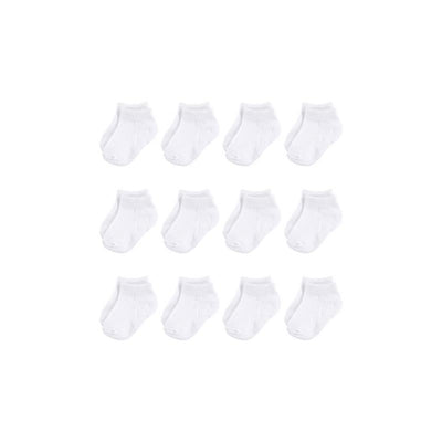 Baby Vision - 12Pk Baby Unisex Organic Cotton Socks, White Image 1