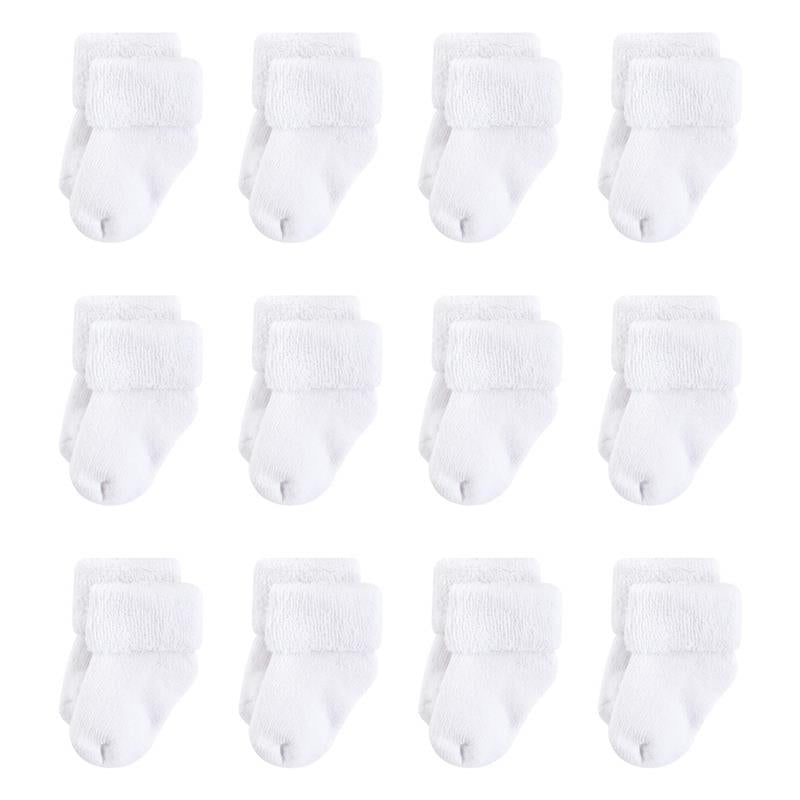 Baby Vision 12Pk Nature Organic Cotton Casual Sock, White Terry Image 2