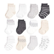 Baby Vision 12Pk Organic Cotton Socks, Modern Neutral Image 1