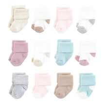 Baby Vision 12PkTerry Sock Girl Soft Asst Colors Image 1