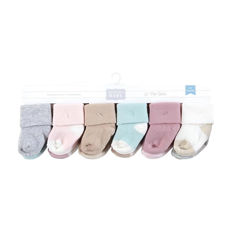 Baby Vision 12PkTerry Sock Girl Soft Asst Colors Image 5
