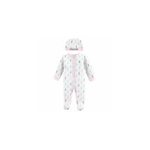 Baby Vision - 2Pc Baby Girl Sleep N Play and Cap Set, Preemie, Feathers Image 1