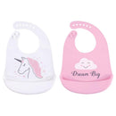 Baby Vision 2Pk Baby Silicone Bibs, Unicorn, One Size Image 1