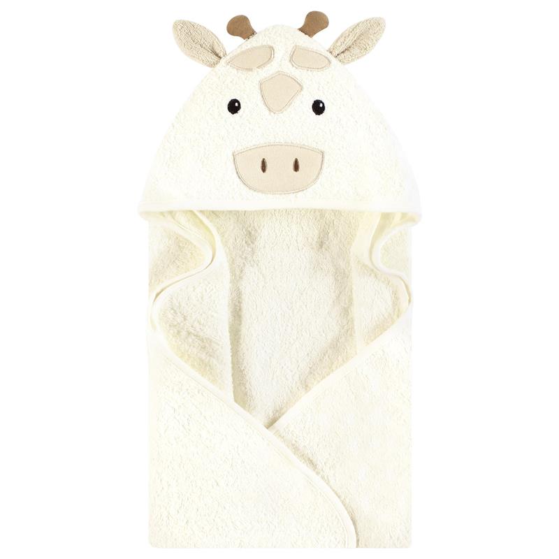 Baby Vision 2Pk Hooded Towel Beige Giraffe Image 3
