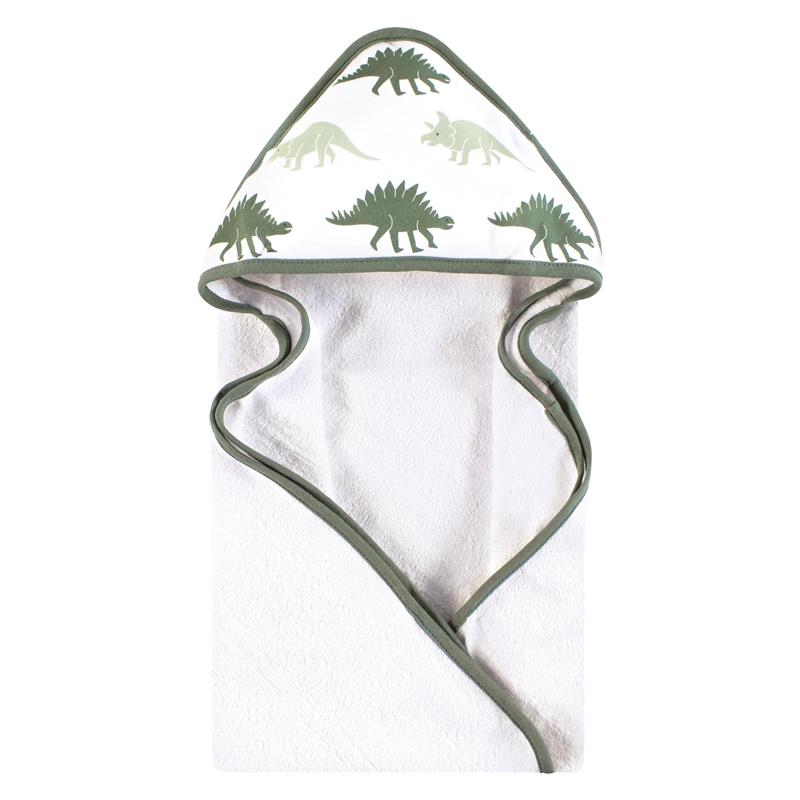 Baby Vision 2Pk Hooded Towel, Neutral Dino World Image 5