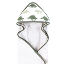 Baby Vision 2Pk Hooded Towel, Neutral Dino World Image 5