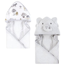 Baby Vision 2Pk Hooded Towel Neutral Safari World Image 2