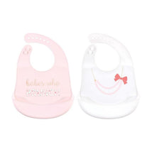 Baby Vision 2Pk Silicone Bibs, Brunch Image 1