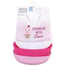 Baby Vision 2Pk Unisex Baby Silicone Bibs, Ice Cream, One Size Image 2