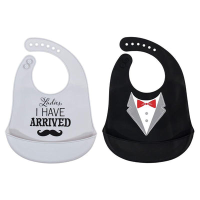 Baby Vision 2Pk Unisex Baby Silicone Bibs, Ladies I Have Arrived, One Size Image 1