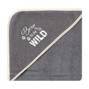 Baby Vision - 3Pk Hudson Baby Cotton Rich Hooded Towels, Vintage Safari Image 3