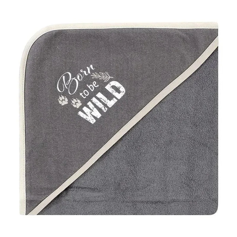 Baby Vision - 3Pk Hudson Baby Cotton Rich Hooded Towels, Vintage Safari Image 3