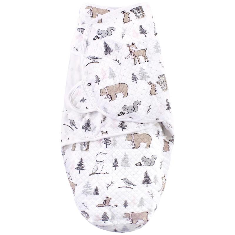 Baby Vision - 3Pk Quilted Swaddle Wrap, Winter Forest Image 3
