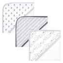 Baby Vision - 3Pk Touched by Nature Unisex Baby Organic Cotton Hooded Towels, Safari Image 2