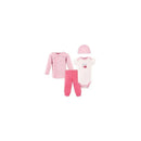 Baby Vision - 4Pc Baby Girl Cotton Layette Set, Preemie, Little Lady Image 1