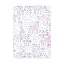 Baby Vision 4Pk Flannel Burp Cloth, Dreamy Unicorn Image 3