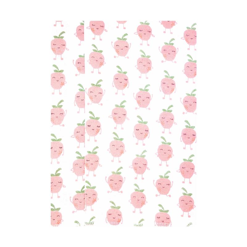 Baby Vision 4Pk Flannel Burp Cloths Happy Strawberries Image 3