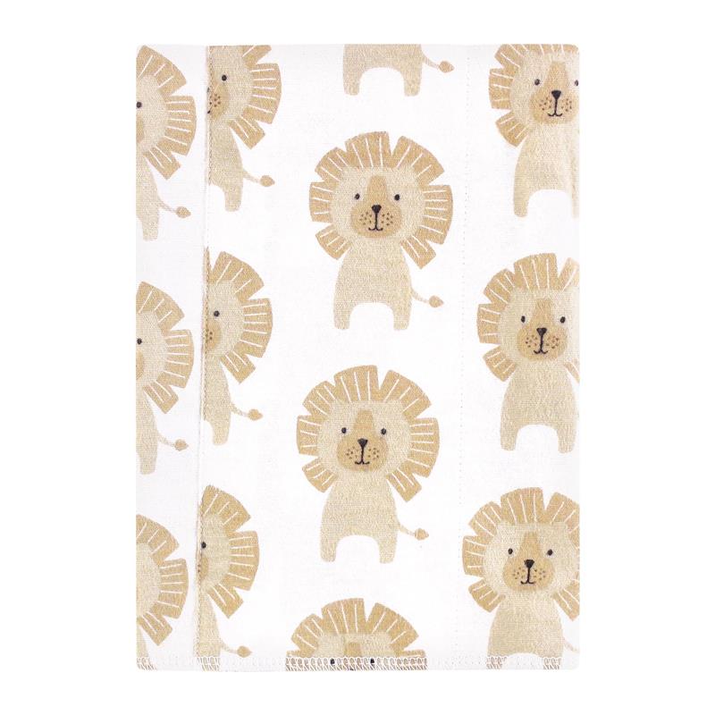 Baby Vision 4Pk Flannel Burp Cloths, Modern Lion Image 3