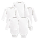 Baby Vision - 5Pk Baby Unisex Long Sleeve Bodysuit, Preemie, White Image 1