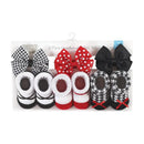 Baby Vision 6Pk Headband & Sock Set, Red Houndstooth Image 5