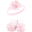 Baby Vision 6Pk Headband & Socks, Pink/Charcoal Image 3