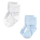 Baby Vision 8Pk Unisex Baby Cotton Rich Newborn & Terry Socks, Blue Star, 12/24M Image 6