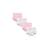 Baby Vision - Baby Girl 4Pk Cotton Training Pants, Floral Image 1