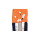 Baby Vision - Hooded Towel & 5 Washcloths Set, Boy Fox Image 1