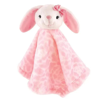 Baby Vision - Hudson Baby Security Blanket, Pink Bunny Image 1
